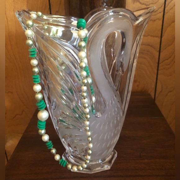 Swan vase Crystal Clear - Picture 2 of 14